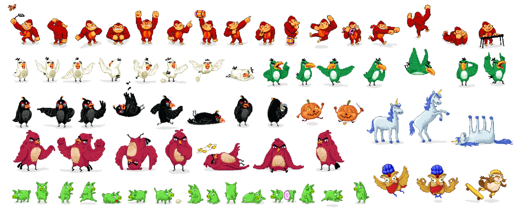 Game pixel sprite sheet for NYT