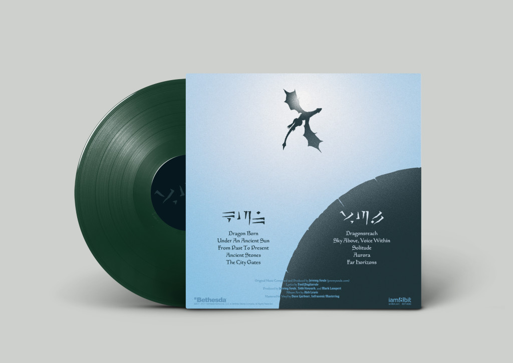 Skyrim vinyl sleeve back